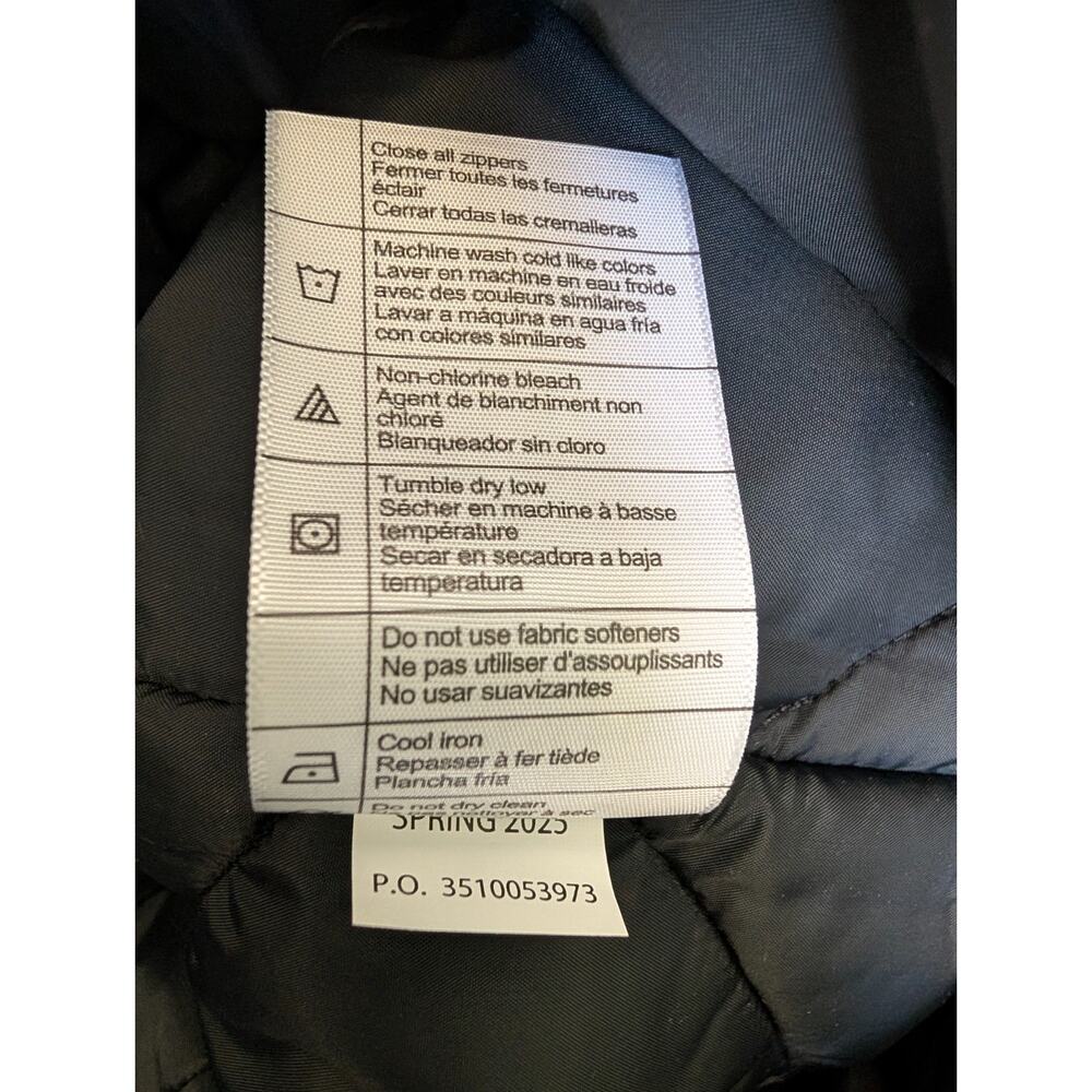 NWT Carhartt Firm Duck Insulated Vest Mens M Black Relaxed Rib Collar Full Zip - Picture 5 of 6